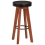 Kitchen stools 2 units genuine leather solid acacia wood by vidaXL, Kitchen stools - Ref: Foro24-348165, Price: 156,50 €, Dis...