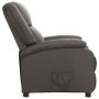 Sillón reclinable de cuero auténtico gris de vidaXL, Sillones - Ref: Foro24-337050, Precio: 356,99 €, Descuento: %