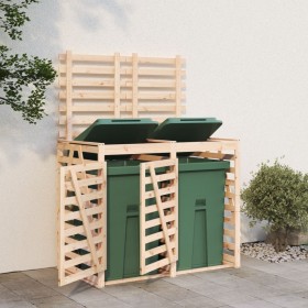 Double shed for solid pine wood trash bins by vidaXL, Waste container supports - Ref: Foro24-3157685, Price: 253,99 €, Discou...