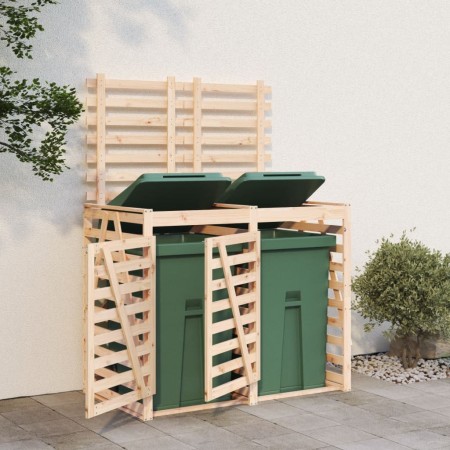 Double shed for solid pine wood trash bins by vidaXL, Waste container supports - Ref: Foro24-3157685, Price: 249,05 €, Discou...