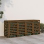 Quadruple shed for garbage bins made of brown honey pine wood. by vidaXL, Waste container supports - Ref: Foro24-3157700, Pri...