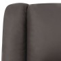 Sillón reclinable de cuero auténtico gris de vidaXL, Sillones - Ref: Foro24-337050, Precio: 356,99 €, Descuento: %