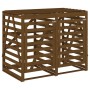 Double Garbage Bin Shed Honey Brown Pine Wood by vidaXL, Waste container supports - Ref: Foro24-3157688, Price: 301,99 €, Dis...