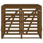 Double Garbage Bin Shed Honey Brown Pine Wood by vidaXL, Waste container supports - Ref: Foro24-3157688, Price: 301,99 €, Dis...