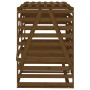 Double Garbage Bin Shed Honey Brown Pine Wood by vidaXL, Waste container supports - Ref: Foro24-3157688, Price: 301,99 €, Dis...