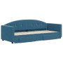 Sofá cama nido con cajones terciopelo azul 80x200 cm de vidaXL, Camas y somieres - Ref: Foro24-3197341, Precio: 319,85 €, Des...