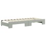 Trundle sofa bed with drawers light gray velvet 80x200 cm by vidaXL, Beds and slatted bases - Ref: Foro24-3197342, Price: 319...