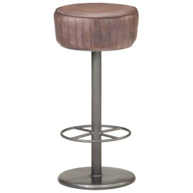 Antique Brown Genuine Leather Kitchen Stool by vidaXL, Kitchen stools - Ref: Foro24-321873, Price: 122,50 €, Discount: %