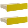 Trundle sofa bed with drawers yellow velvet 90x200 cm by vidaXL, Beds and slatted bases - Ref: Foro24-3197354, Price: 358,73 ...