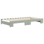 Trundle sofa bed with drawers light gray velvet 100x200 cm by vidaXL, Beds and slatted bases - Ref: Foro24-3197356, Price: 34...