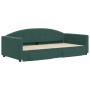 Trundle sofa bed with drawers dark green velvet 100x200 cm by vidaXL, Beds and slatted bases - Ref: Foro24-3197358, Price: 33...