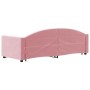 Sofá cama nido con cajones terciopelo rosa 80x200 cm de vidaXL, Camas y somieres - Ref: Foro24-3197345, Precio: 348,99 €, Des...