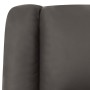 Sillón de masaje de cuero auténtico gris de vidaXL, Sillones de masaje eléctricos - Ref: Foro24-337054, Precio: 359,99 €, Des...