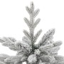 Artificial Christmas tree with hinges and flocked snow 150 cm by vidaXL, Christmas trees - Ref: Foro24-358385, Price: 80,27 €...