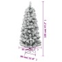 Artificial Christmas tree with hinges and flocked snow 120 cm by vidaXL, Christmas trees - Ref: Foro24-358379, Price: 37,03 €...