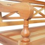 Banco Batavia madera de caoba marrón claro 123 cm de vidaXL, Bancos para recibidores y almacenamiento - Ref: Foro24-337078, P...