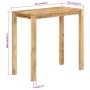 Hoher Stehtisch aus massivem Mangoholz 112x55x108 cm von vidaXL, Seitentische - Ref: Foro24-350317, Preis: 192,45 €, Rabatt: %