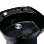 Silla lavacabezas con lavabo cuero sintético negro 137x59x82 cm de vidaXL, Sillas de peluquería - Ref: Foro24-337171, Precio:...