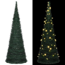 Vorbeleuchteter Pop-up-Weihnachtsbaum mit grünen Lichtern 180 cm von vidaXL, Weihnachtsbäume - Ref: Foro24-321524, Preis: 63,...