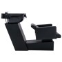 Silla lavacabezas con lavabo cuero sintético negro 129x59x82 cm de vidaXL, Sillas de peluquería - Ref: Foro24-337177, Precio:...