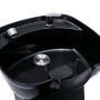 Silla lavacabezas con lavabo cuero sintético negro 129x59x82 cm de vidaXL, Sillas de peluquería - Ref: Foro24-337177, Precio:...