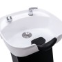 Silla lavacabezas con lavabo cuero sintético 129x59x82 cm de vidaXL, Sillas de peluquería - Ref: Foro24-337179, Precio: 387,8...