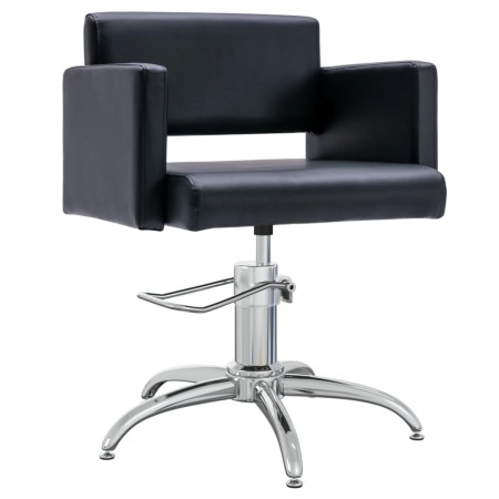 Silla de salón de belleza cuero sintético negro de vidaXL, Sillas de peluquería - Ref: Foro24-337181, Precio: 236,56 €, Descu...