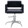 Silla de salón de belleza cuero sintético negro de vidaXL, Sillas de peluquería - Ref: Foro24-337181, Precio: 236,56 €, Descu...