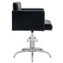 Silla de salón de belleza cuero sintético negro de vidaXL, Sillas de peluquería - Ref: Foro24-337181, Precio: 236,56 €, Descu...