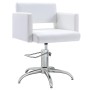 Silla de salón de belleza de cuero sintético blanco de vidaXL, Sillas de peluquería - Ref: Foro24-337182, Precio: 253,01 €, D...