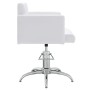 Silla de salón de belleza de cuero sintético blanco de vidaXL, Sillas de peluquería - Ref: Foro24-337182, Precio: 241,99 €, D...