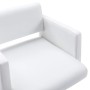 Silla de salón de belleza de cuero sintético blanco de vidaXL, Sillas de peluquería - Ref: Foro24-337182, Precio: 241,99 €, D...