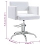 Silla de salón de belleza de cuero sintético blanco de vidaXL, Sillas de peluquería - Ref: Foro24-337182, Precio: 241,99 €, D...