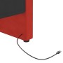 Sofá cama USB de terciopelo rojo vino tinto 90x200 cm de vidaXL, Camas y somieres - Ref: Foro24-337209, Precio: 163,42 €, Des...