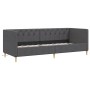 Sofá cama USB de tela gris oscuro 90x200 cm de vidaXL, Camas y somieres - Ref: Foro24-337235, Precio: 259,35 €, Descuento: %