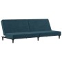 2 seater blue velvet sofa bed by vidaXL, Sofas - Ref: Foro24-337298, Price: 176,99 €, Discount: %