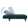 2 seater blue velvet sofa bed by vidaXL, Sofas - Ref: Foro24-337298, Price: 176,99 €, Discount: %