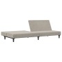 2 seater light gray velvet sofa bed by vidaXL, Sofas - Ref: Foro24-337299, Price: 192,95 €, Discount: %