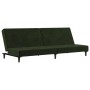 Dark green velvet 2-seater sofa bed by vidaXL, Sofas - Ref: Foro24-337301, Price: 176,91 €, Discount: %