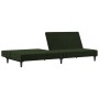 Dunkelgrünes 2-Sitzer-Schlafsofa aus Samt von vidaXL, Sofas - Ref: Foro24-337301, Preis: 176,91 €, Rabatt: %