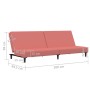 Rosafarbenes 2-Sitzer-Schlafsofa aus Samt von vidaXL, Sofas - Ref: Foro24-337303, Preis: 174,99 €, Rabatt: %