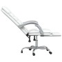 White synthetic leather massage reclining office chair by vidaXL, Office chairs - Ref: Foro24-349732, Price: 138,90 €, Discou...