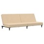 Cream velvet 2-seater sofa bed by vidaXL, Sofas - Ref: Foro24-337308, Price: 176,62 €, Discount: %