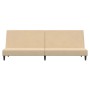 Cream velvet 2-seater sofa bed by vidaXL, Sofas - Ref: Foro24-337308, Price: 176,62 €, Discount: %