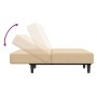 Cream velvet 2-seater sofa bed by vidaXL, Sofas - Ref: Foro24-337308, Price: 176,62 €, Discount: %