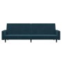 2 seater blue velvet sofa bed by vidaXL, Sofas - Ref: Foro24-337309, Price: 212,85 €, Discount: %