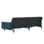 2 seater blue velvet sofa bed by vidaXL, Sofas - Ref: Foro24-337309, Price: 212,85 €, Discount: %