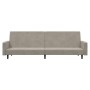 2 seater light gray velvet sofa bed by vidaXL, Sofas - Ref: Foro24-337310, Price: 211,13 €, Discount: %