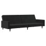 2-Sitzer-Schlafsofa aus schwarzem Samt von vidaXL, Sofas - Ref: Foro24-337316, Preis: 224,94 €, Rabatt: %