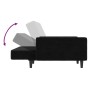 2-Sitzer-Schlafsofa aus schwarzem Samt von vidaXL, Sofas - Ref: Foro24-337316, Preis: 224,94 €, Rabatt: %